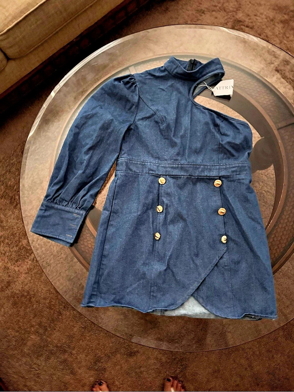 Xirena Denim Mini Dress NWT in Blue